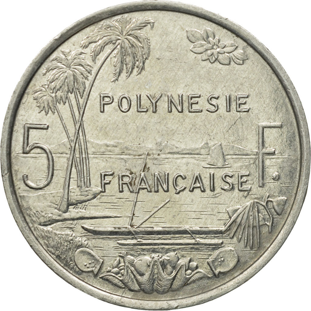 Monnaie, French Polynesia, 5 Francs, 1986, Paris, TTB+, Aluminium, KM:12