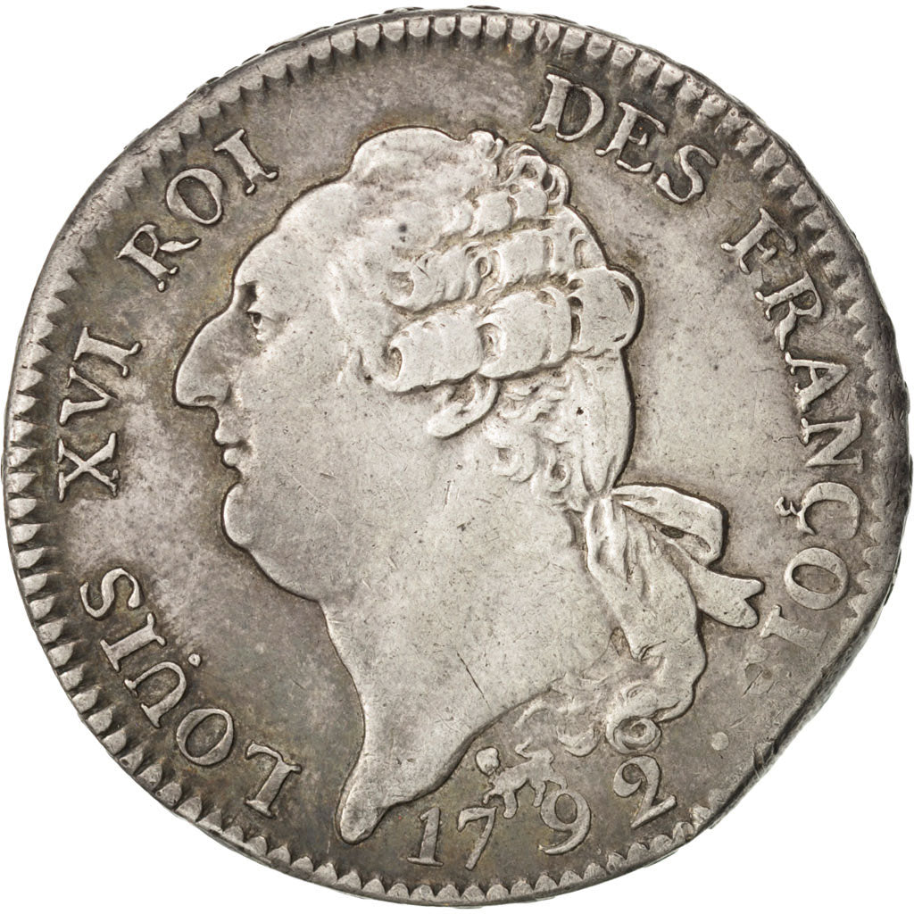 Coin, France, Écu de 6 livres françois, ECU, 6 Livres, 1792, Paris, AU(50-53)