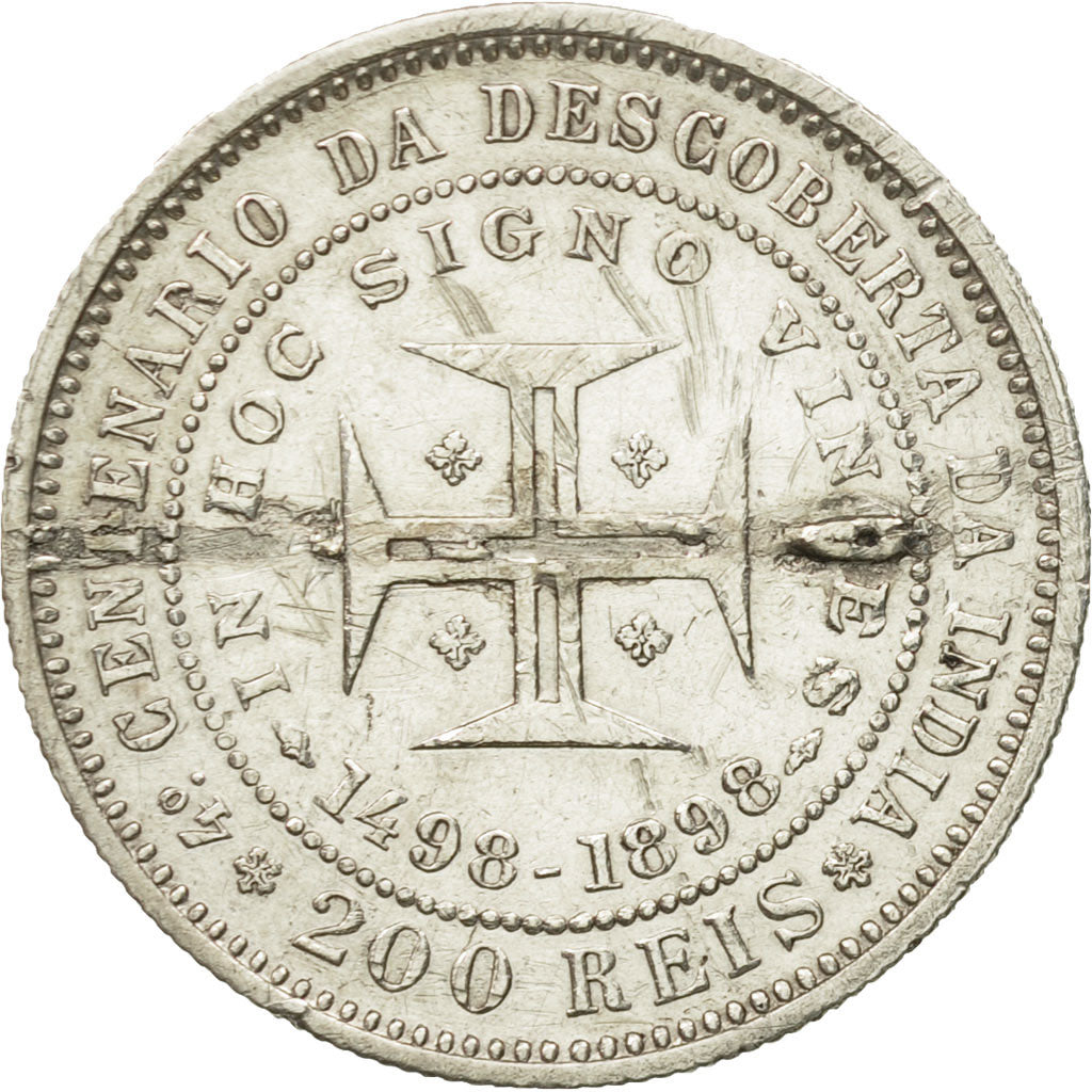 Monnaie, Portugal, Carlos I, 200 Reis, 1898, SUP, Argent, KM:537