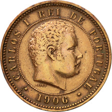 Coin, Portugal, Carlos I, 5 Reis, 1906, EF(40-45), Bronze, KM:530