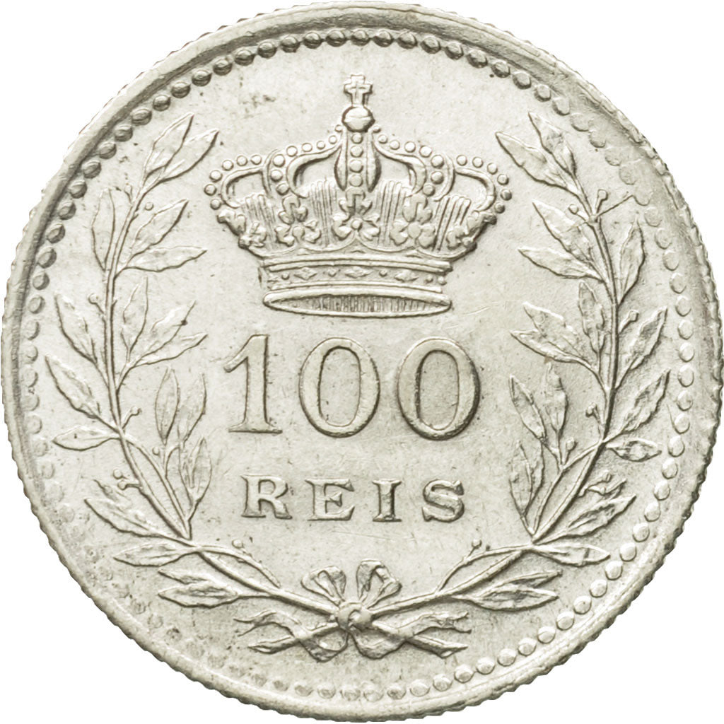 Monnaie, Portugal, Manuel II, 100 Reis, 1910, SUP, Argent, KM:548