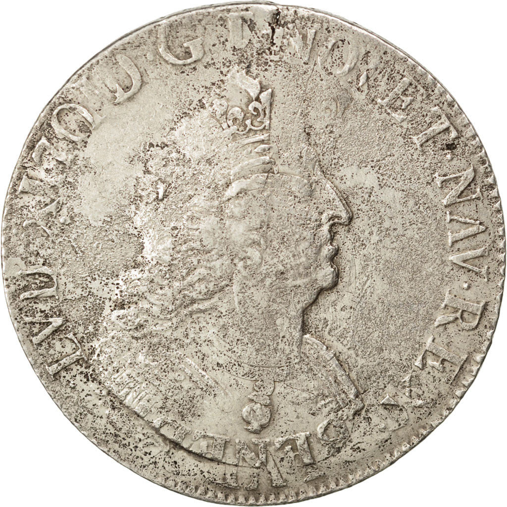 FRANCE, Écu aux 8 L 2e type, ECU, 1704, Paris, KM #360.1, VF(30-35), Silver, ...