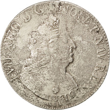 FRANCE, Écu aux 8 L 2e type, ECU, 1704, Paris, KM #360.1, VF(30-35), Silver, ...
