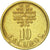 Coin, Portugal, 10 Escudos, 1991, AU(50-53), Nickel-brass, KM:633
