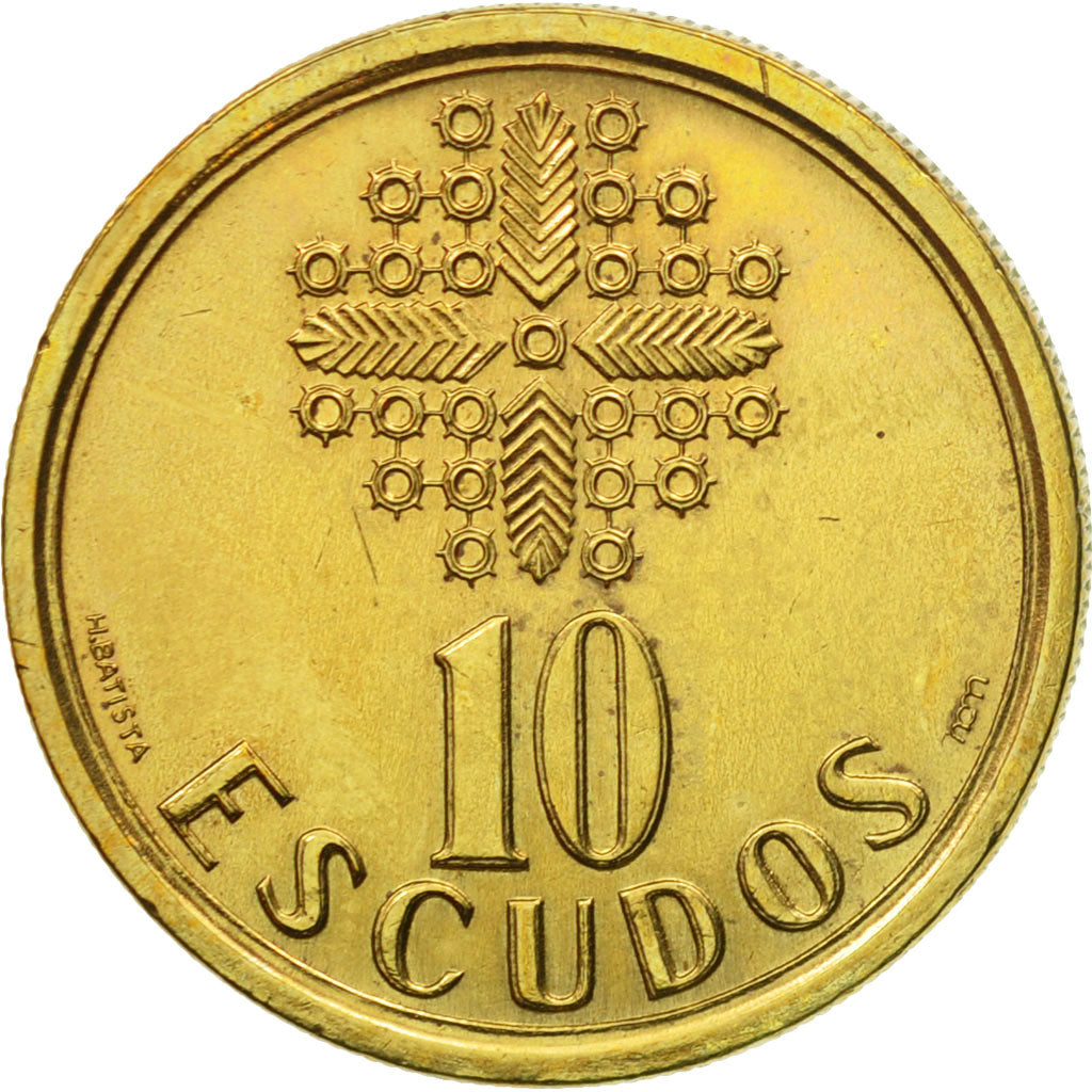 Moneda, Portugal, 10 Escudos, 1997, MBC+, Níquel - latón, KM:633