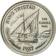 Coin, Portugal, 100 Escudos, 1987, MS(63), Copper-nickel, KM:640