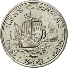 Coin, Portugal, 100 Escudos, 1989, MS(63), Copper-nickel, KM:646