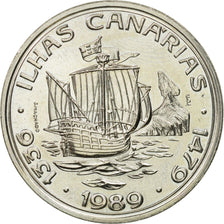 Coin, Portugal, 100 Escudos, 1989, MS(63), Copper-nickel, KM:646