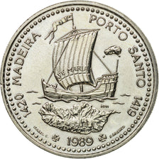 Coin, Portugal, 100 Escudos, 1989, MS(63), Copper-nickel, KM:647