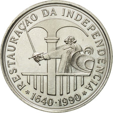 Coin, Portugal, 100 Escudos, 1990, MS(63), Copper-nickel, KM:651