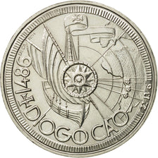 Coin, Portugal, 100 Escudos, 1987, MS(63), Copper-nickel, KM:641