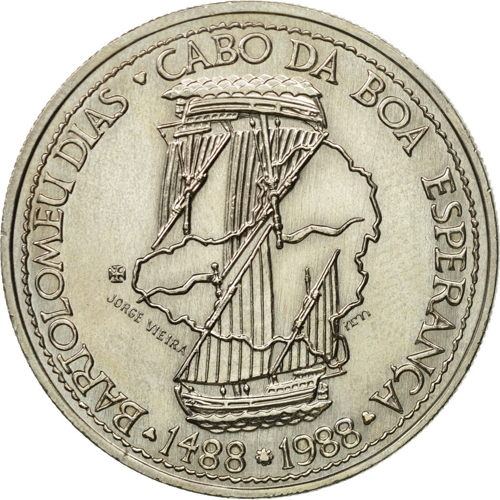 Coin, Portugal, 100 Escudos, 1988, MS(63), Copper-nickel, KM:642