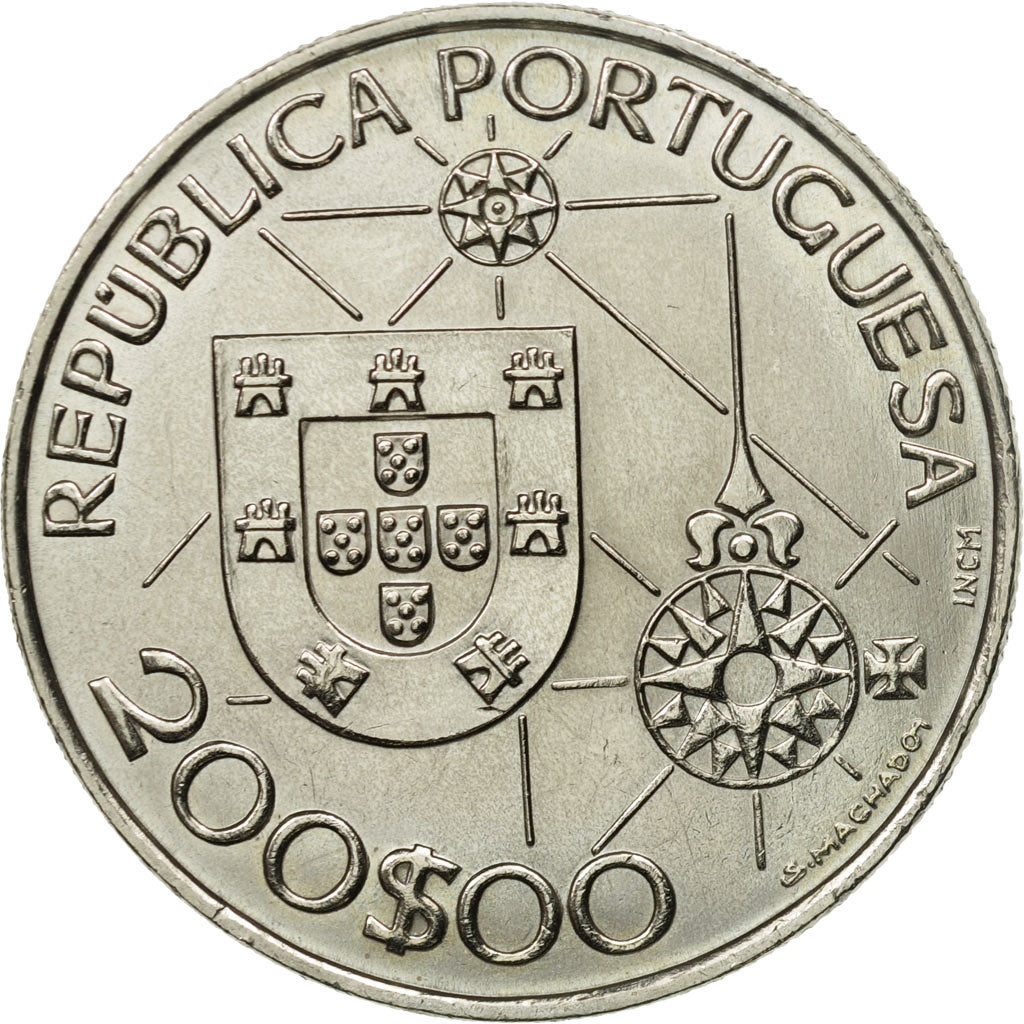 Coin, Portugal, 200 Escudos, 1992, MS(63), Copper-nickel, KM:660