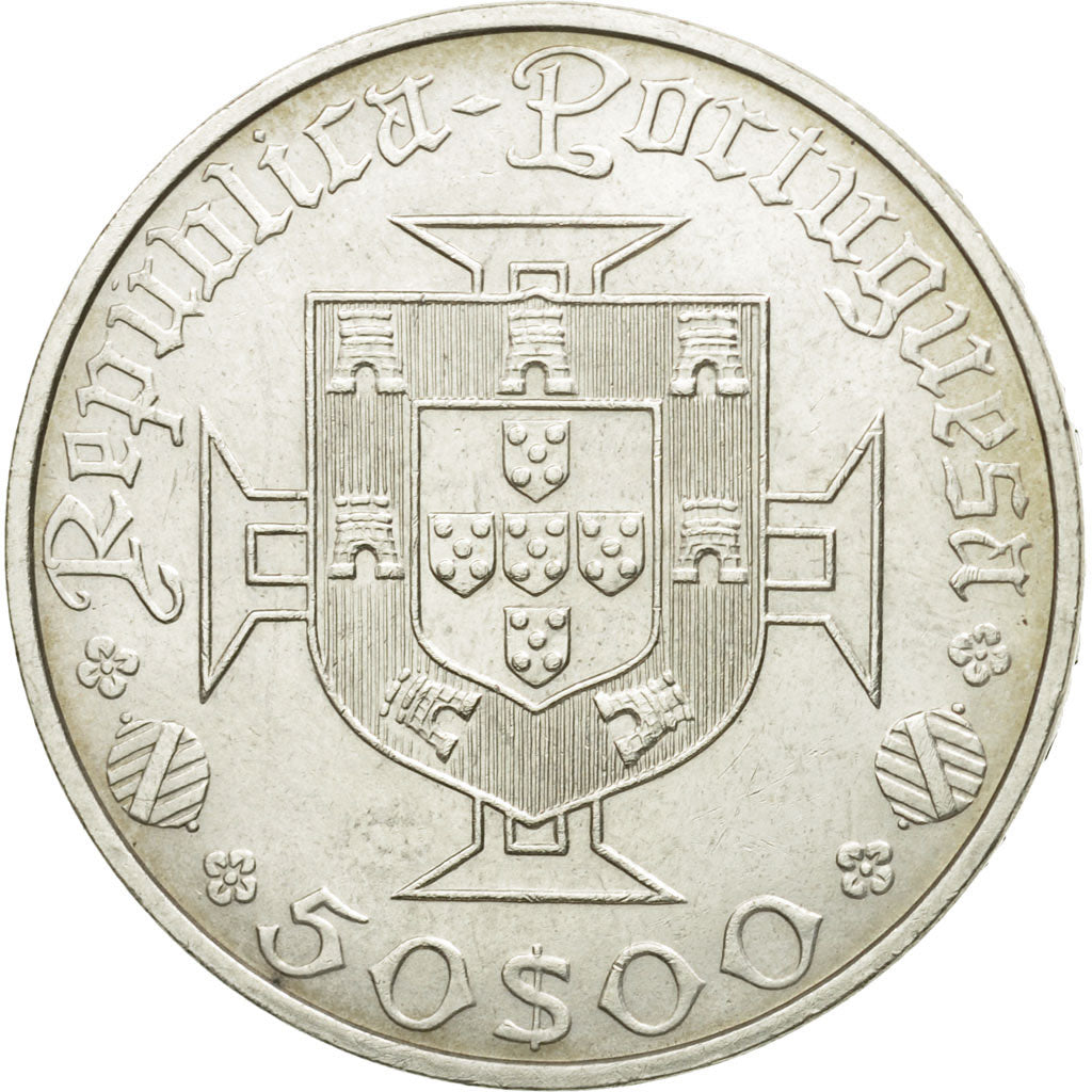 Coin, Portugal, 50 Escudos, 1969, MS(63), Silver, KM:598