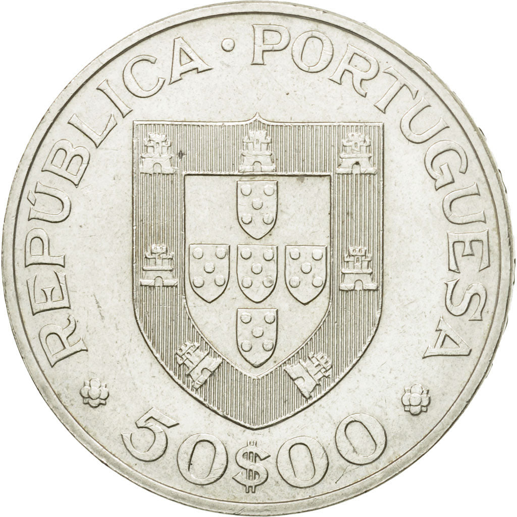 Coin, Portugal, 50 Escudos, 1969, MS(63), Silver, KM:599