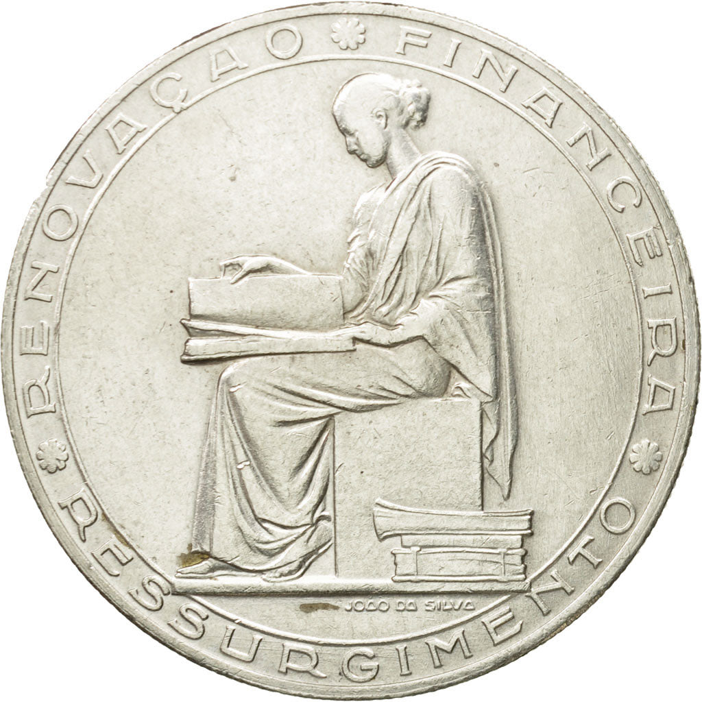 Coin, Portugal, 20 Escudos, 1953, AU(55-58), Silver, KM:585