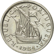 Coin, Portugal, 2-1/2 Escudos, 1984, MS(63), Copper-nickel, KM:590