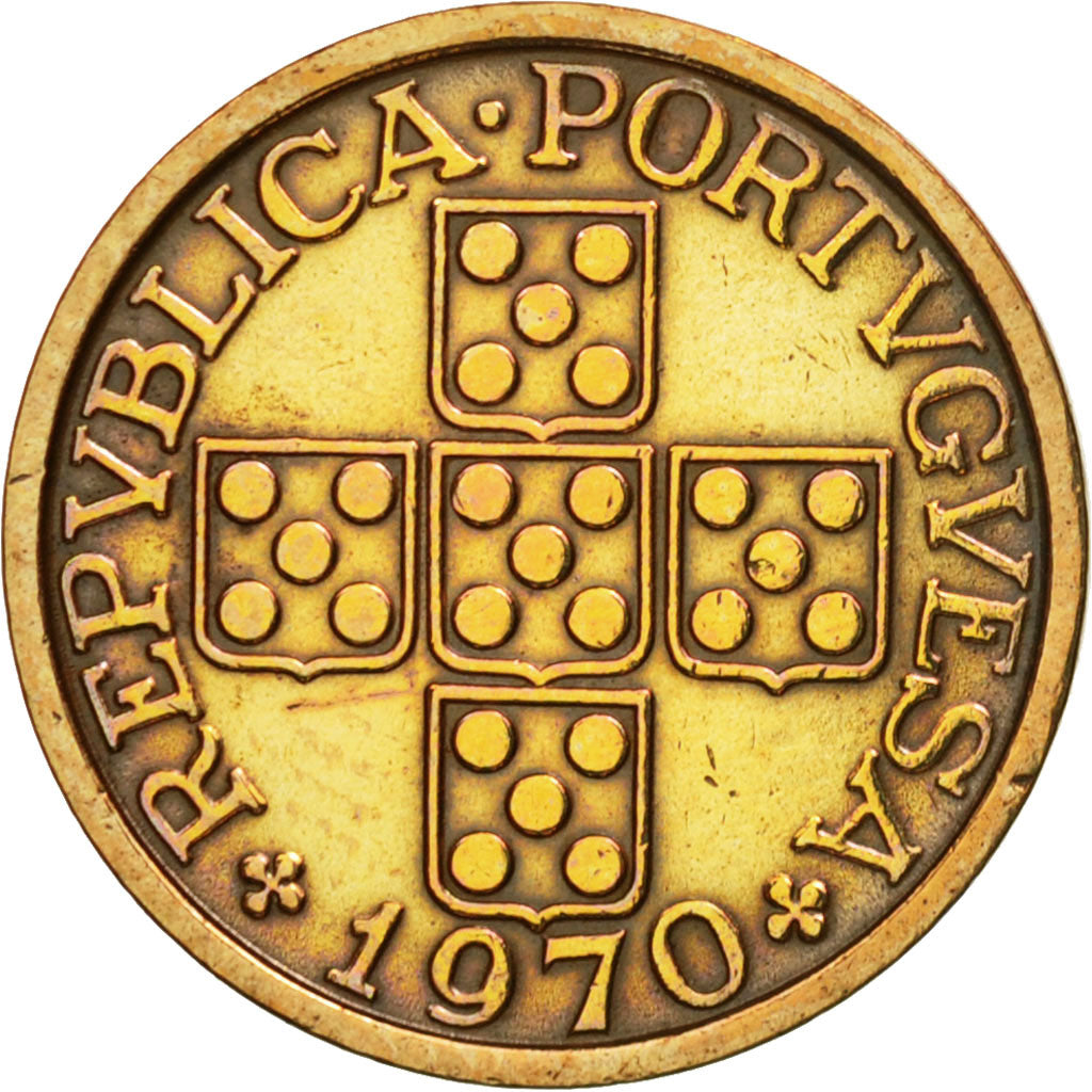 Münze, Portugal, 20 Centavos, 1970, SS+, Bronze, KM:595