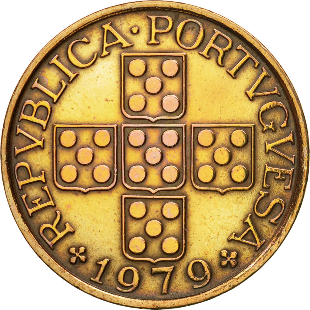 Coin, Portugal, 50 Centavos, 1979, AU(50-53), Bronze, KM:596