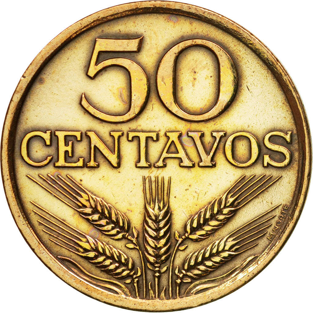 Coin, Portugal, 50 Centavos, 1979, AU(50-53), Bronze, KM:596
