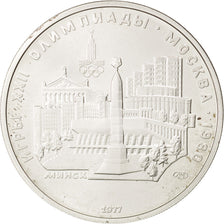 RUSSIA, 5 Roubles, 1977, Leningrad, KM #147, MS(63), Silver, 16.67