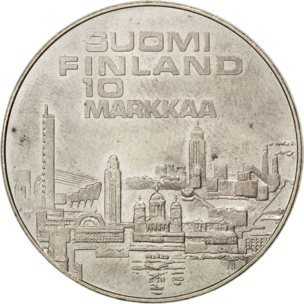 Finlandia, 10 Markkaa, 1971, SPL, Argento, KM:52