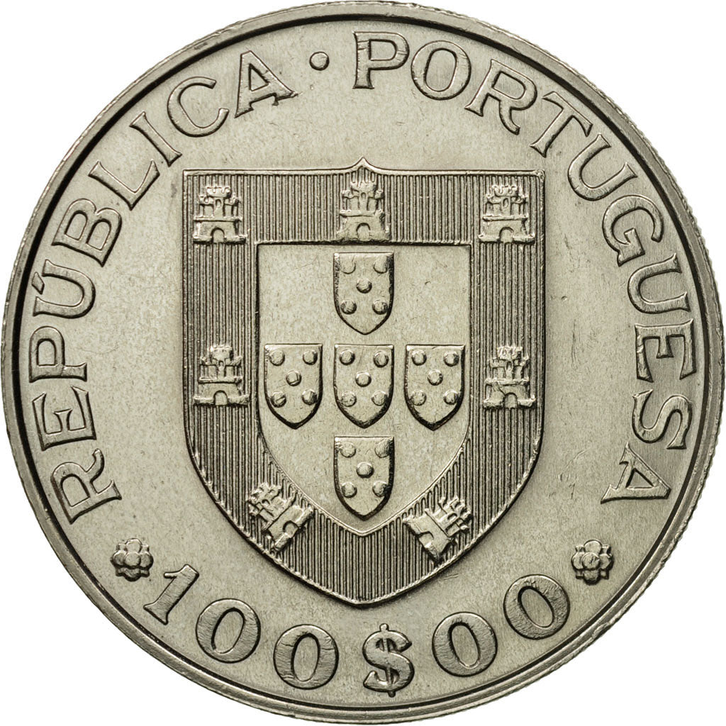 Coin, Portugal, 100 Escudos, 1984, AU(55-58), Copper-nickel, KM:625