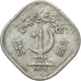 Coin, Pakistan, 5 Paisa, 1976, EF(40-45), Aluminum, KM:35