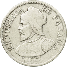 Coin, Panama, 5 Centesimos, 1904, EF(40-45), Silver, KM:2