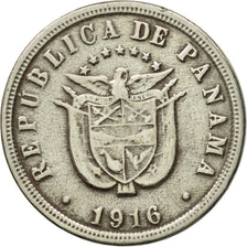 Coin, Panama, 2-1/2 Centesimos, 1916, EF(40-45), Copper-nickel, KM:7.2