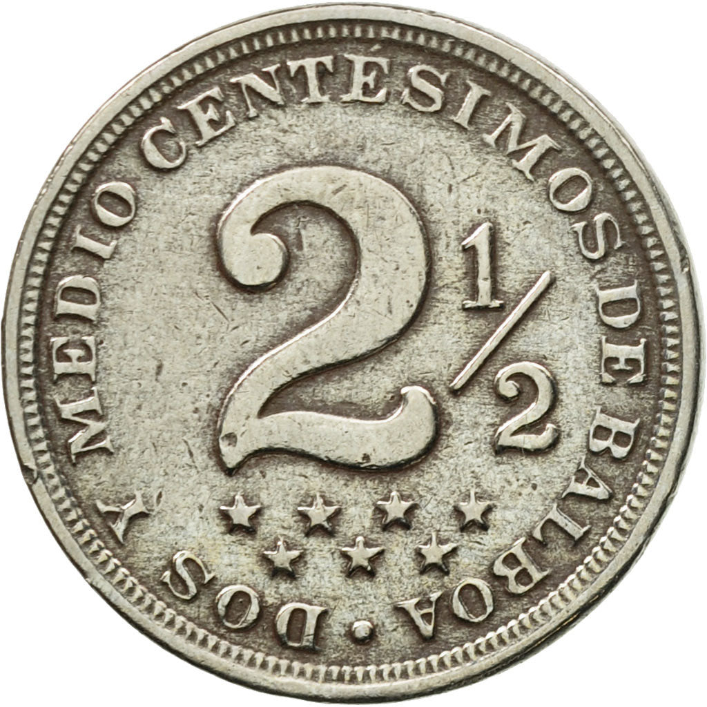 Coin, Panama, 2-1/2 Centesimos, 1916, EF(40-45), Copper-nickel, KM:7.2