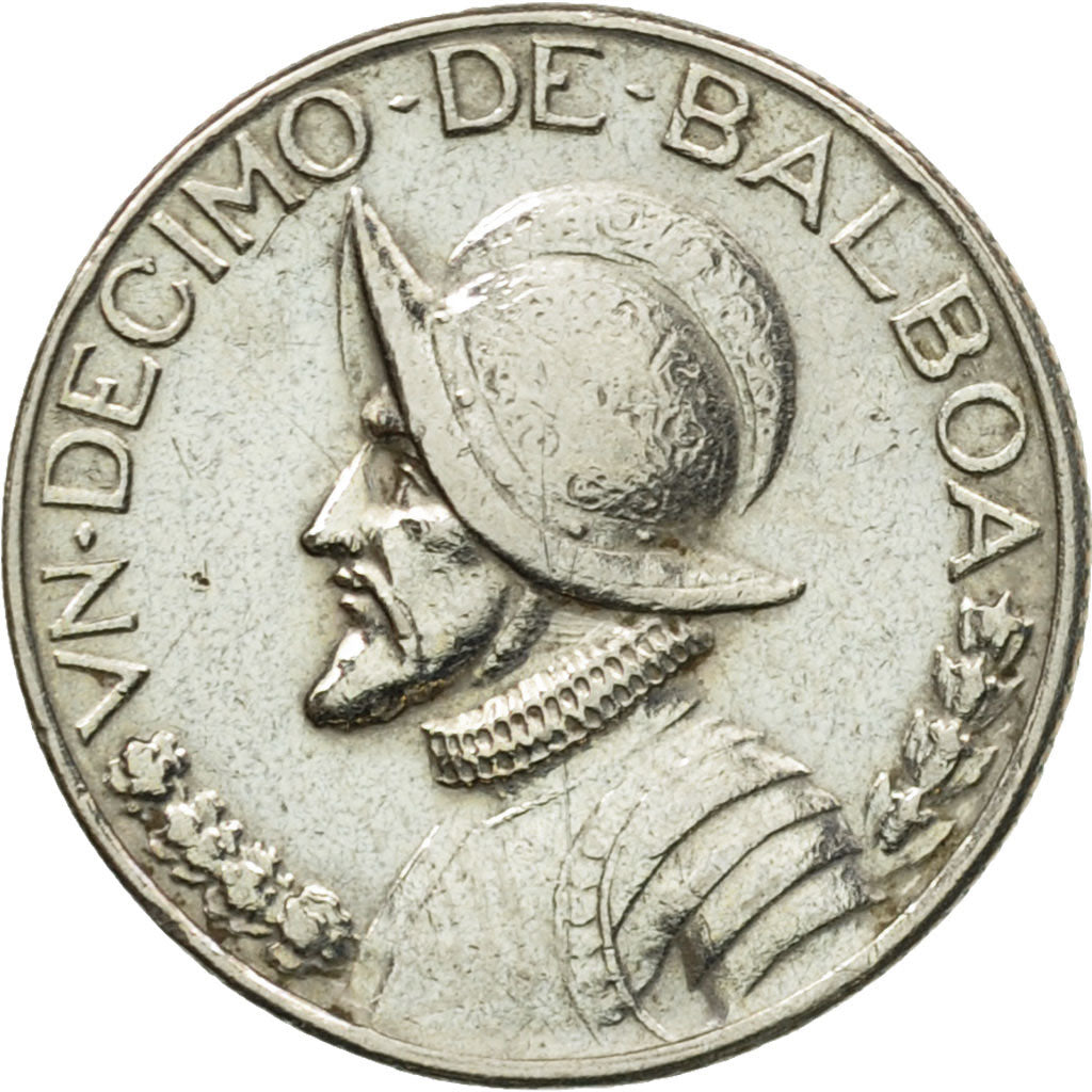 Münze, Panama, 1/10 Balboa, 1973, SS+, Copper-Nickel Clad Copper, KM:10