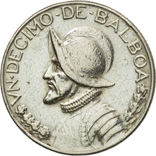Moneda, Panamá, 1/10 Balboa, 1973, MBC+, Cobre - níquel recubierto de cobre