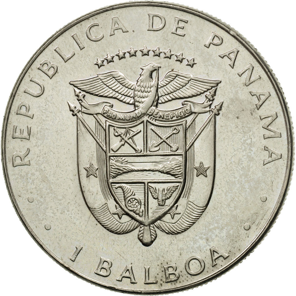 Coin, Panama, Balboa, 1983, MS(63), Copper-Nickel Clad Copper, KM:76