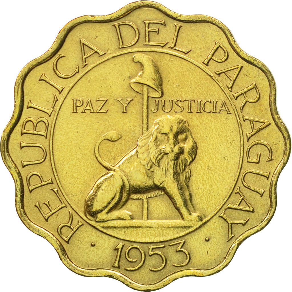 Monnaie, Paraguay, 25 Centimos, 1953, SUP, Aluminum-Bronze, KM:27