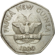 Moneta, Papua Nuova Guinea, 50 Toea, 1980, BB, Rame-nichel, KM:15