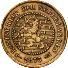 Coin, Netherlands, William III, 1/2 Cent, 1878, EF(40-45), Bronze, KM:109.1