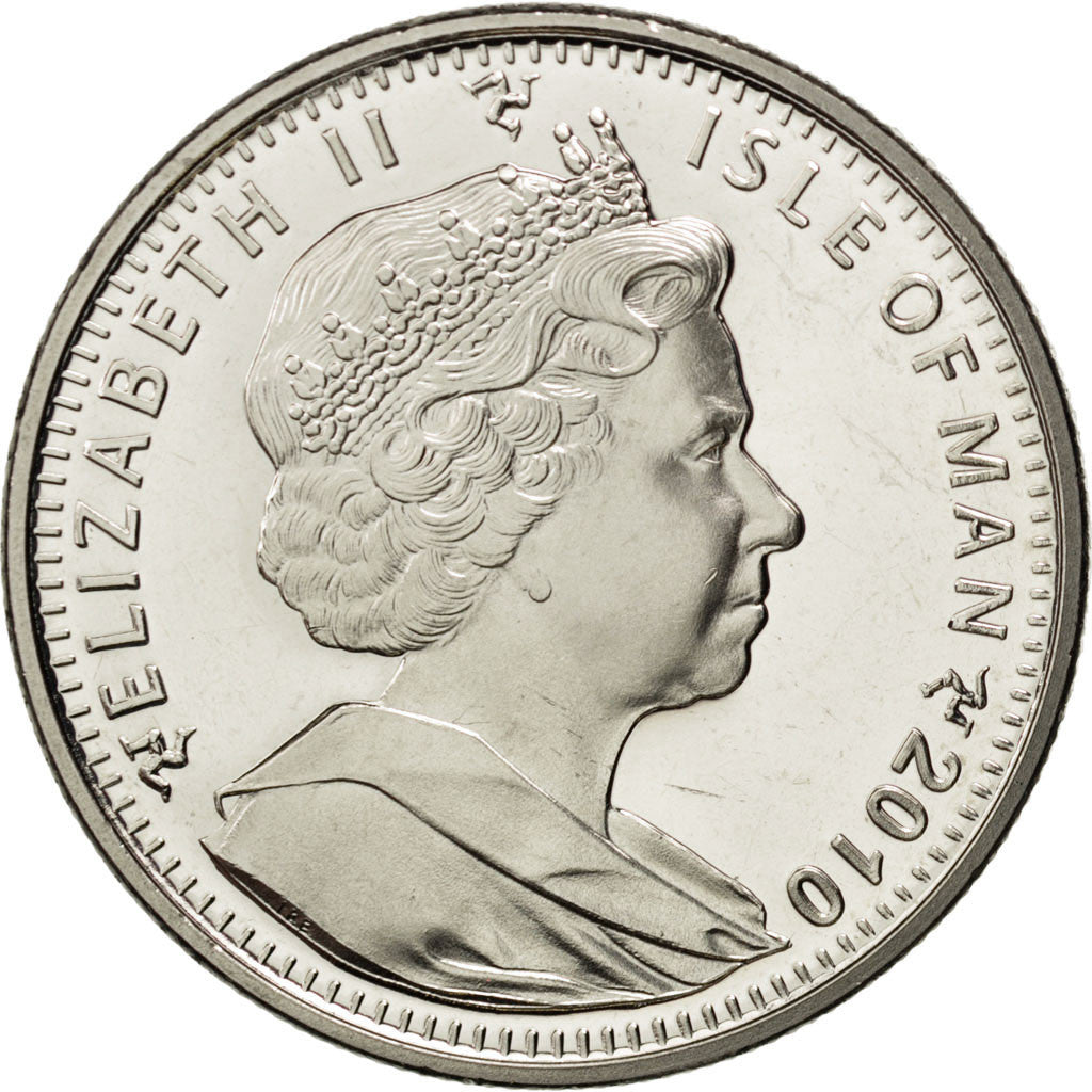 ISLE OF MAN, Crown, 2010, Pobjoy Mint, KM #1471a, MS(65-70), Silver, 38.6, 28.54