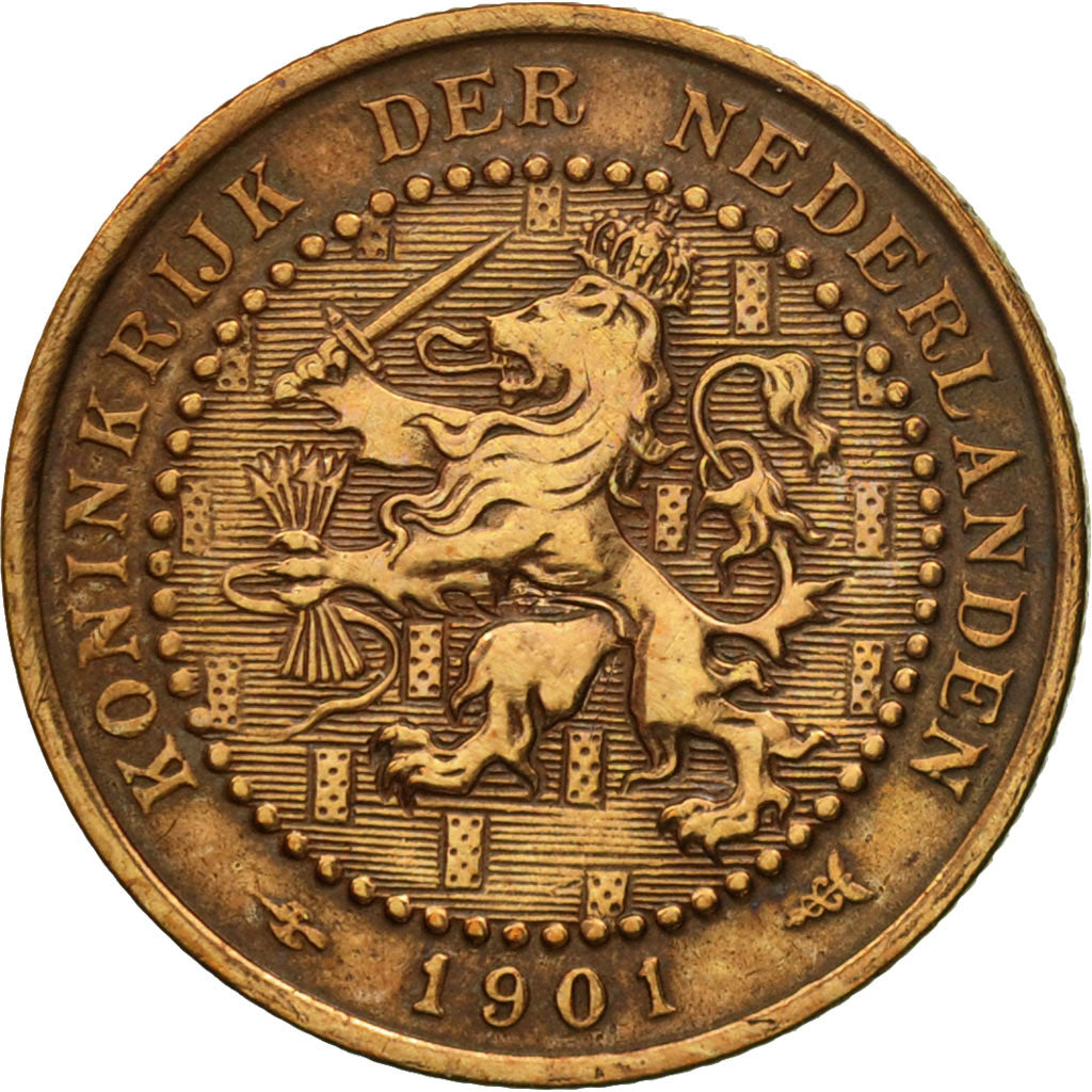 Coin, Netherlands, Wilhelmina I, Cent, 1901, VF(30-35), Bronze, KM:131