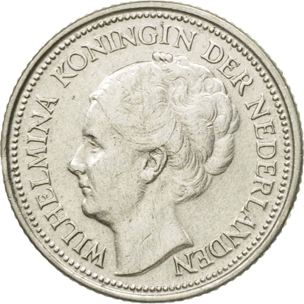 Monnaie, Pays-Bas, Wilhelmina I, 10 Cents, 1935, SUP, Argent, KM:163