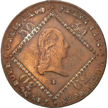 AUSTRIA, 30 Kreuzer, 1807, Kremnitz, KM #2149, VF(30-35), Copper, 37.5, 18.50