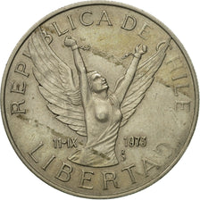 Moneta, Cile, 5 Pesos, 1977, BB, Rame-nichel, KM:209