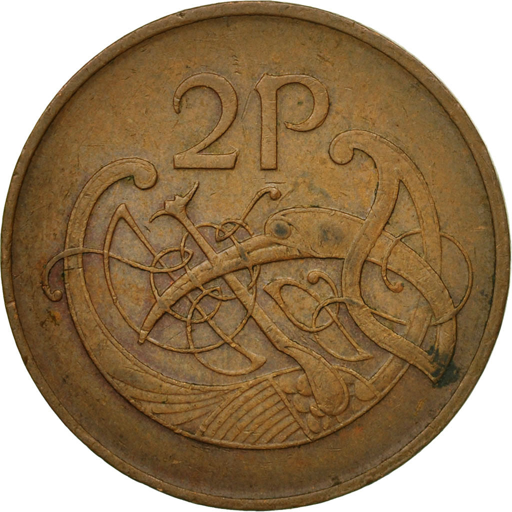 Coin, IRELAND REPUBLIC, 2 Pence, 1986, EF(40-45), Bronze, KM:21