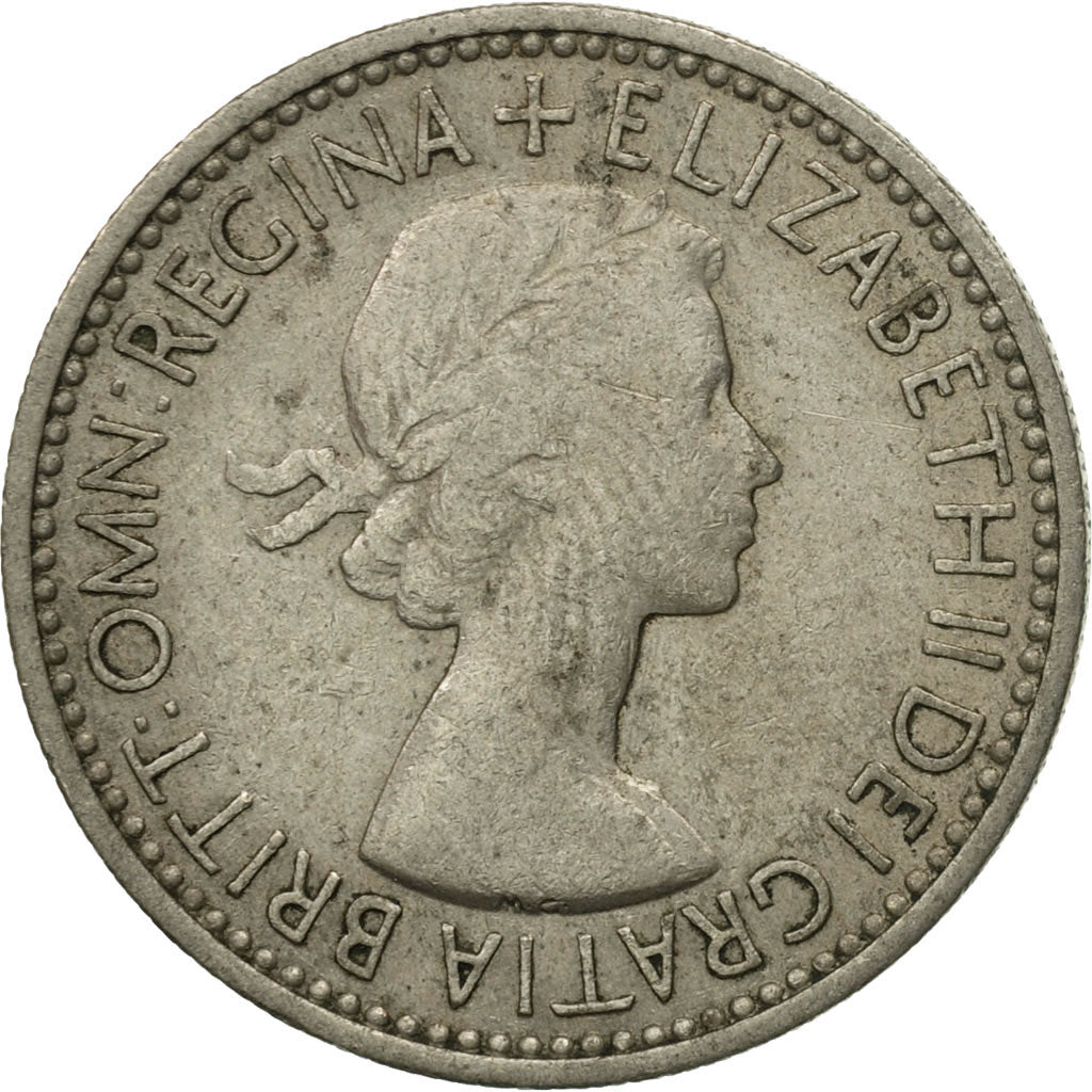 Coin, Great Britain, Elizabeth II, Shilling, 1953, EF(40-45), Copper-nickel