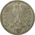 Coin, GERMANY - FEDERAL REPUBLIC, 5 Mark, 1977, Karlsruhe, EF(40-45)