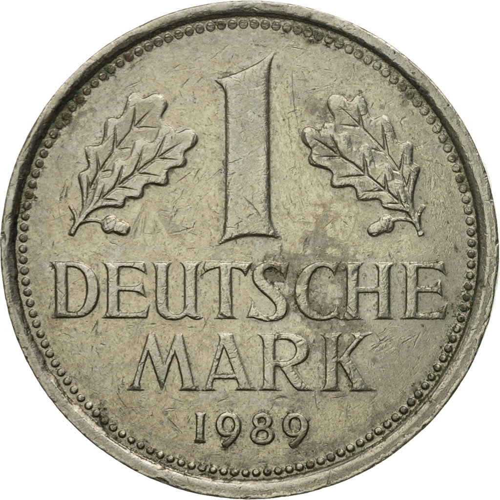 Coin, GERMANY - FEDERAL REPUBLIC, Mark, 1989, Stuttgart, EF(40-45)