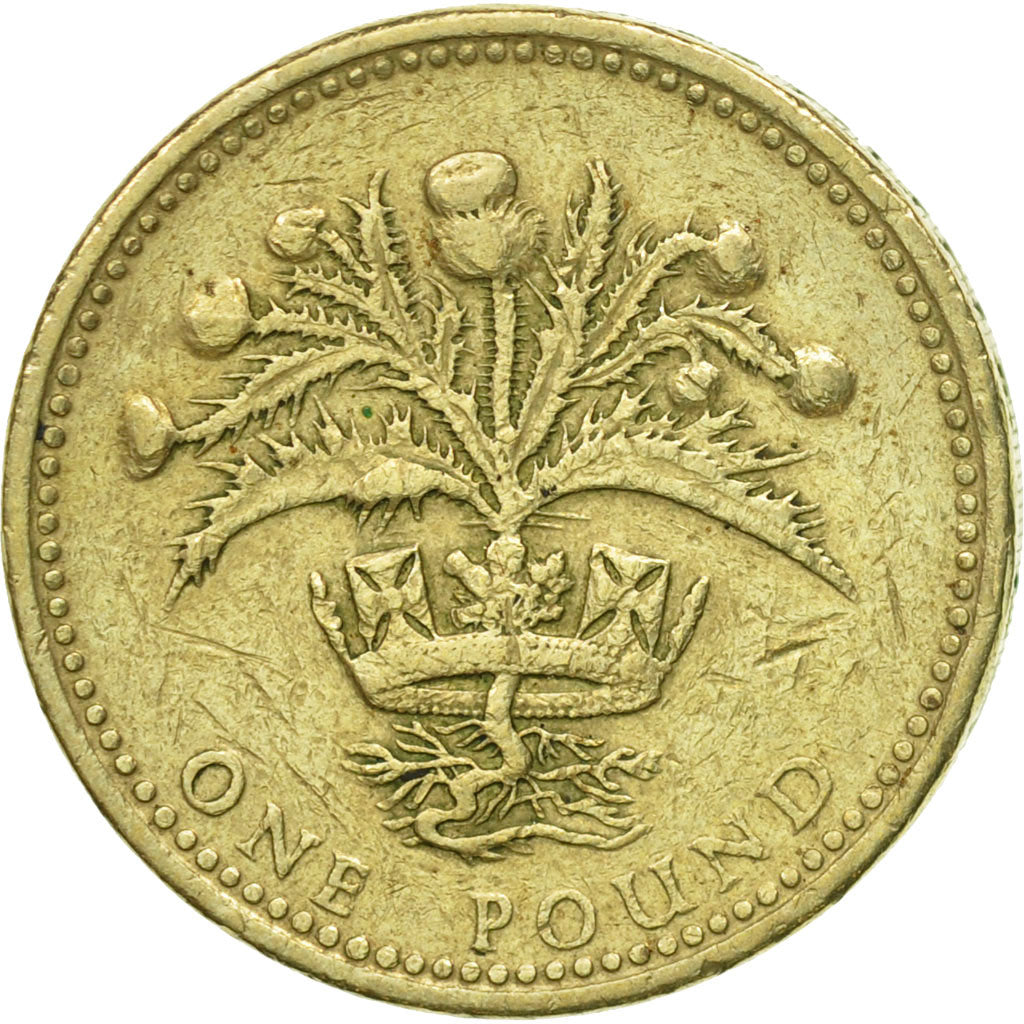 Coin, Great Britain, Elizabeth II, Pound, 1989, EF(40-45), Nickel-brass, KM:959