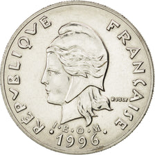 NEW CALEDONIA, 20 Francs, 1996, Paris, KM #12, MS(64), Nickel, 28.5, 10.16