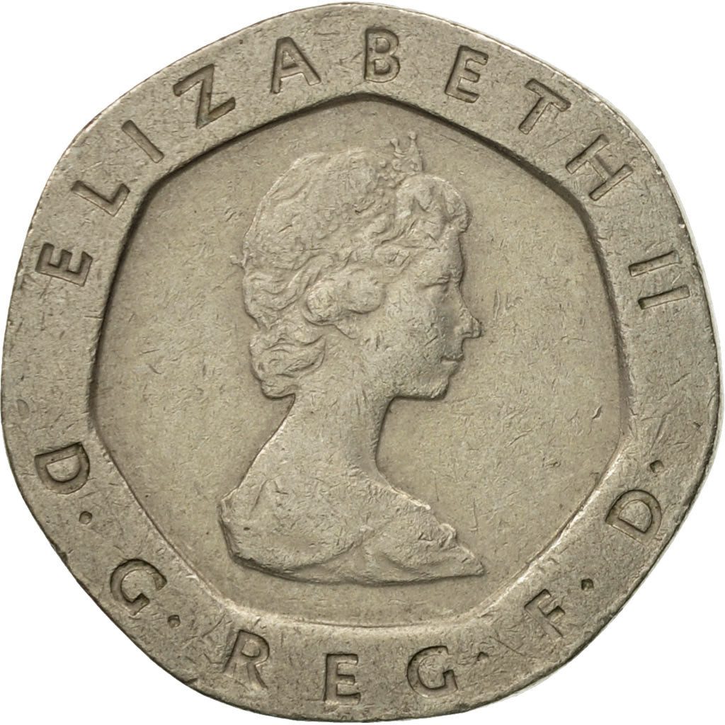 Coin, Great Britain, Elizabeth II, 20 Pence, 1982, EF(40-45), Copper-nickel