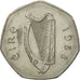 Coin, IRELAND REPUBLIC, 50 Pence, 1988, EF(40-45), Copper-nickel, KM:26